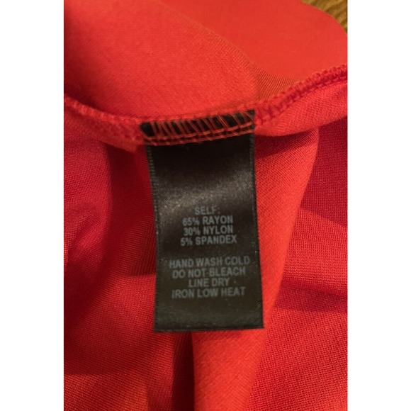 Lulus Red Scalloped Hem Cap Sleeve Dress Womens S Valentines Day Flirty Fun Zip - Picture 6 of 9